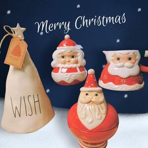 Johanna Parker Mr. & Mrs. Claus Cream Sugar RD Christmas Tree